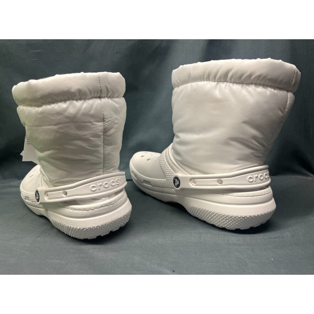 Crocs Men's Classic Lined Neo Puff Insulated Boots White Size 10 NEW WITH TAGS! - Picture 3 of 4